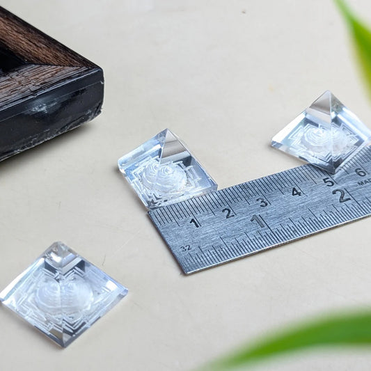 Clear Quartz Shreeyantra Pyramid