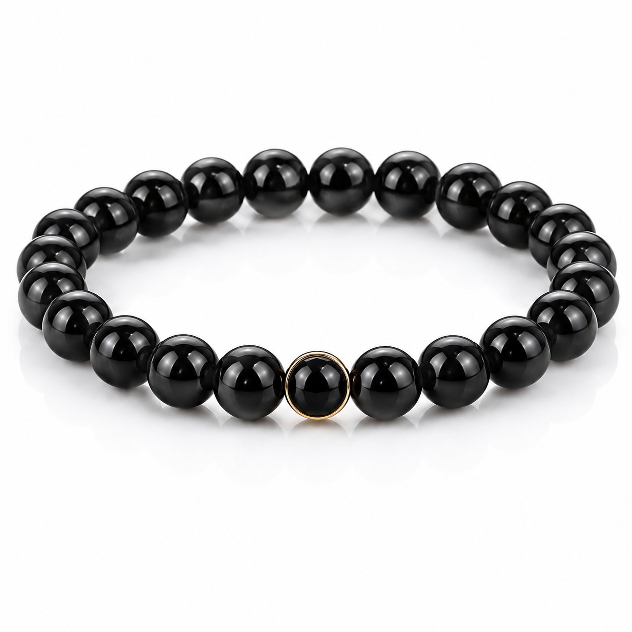 Premium Black Tourmaline Bracelet for Protection & Grounding