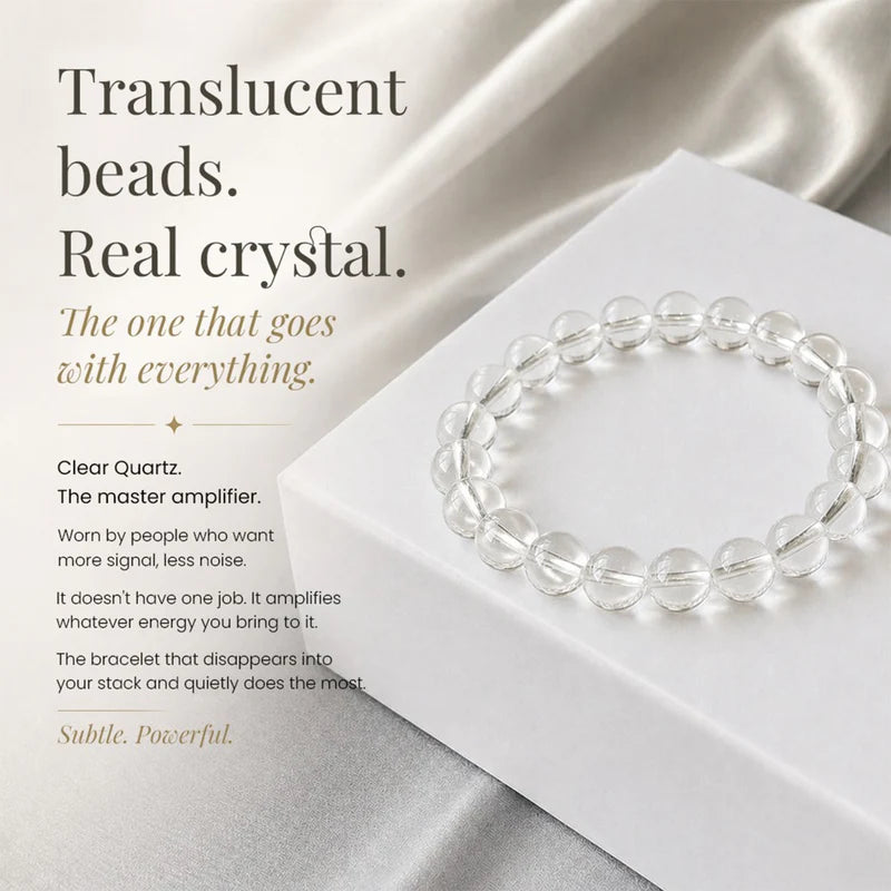 Clear Quartz Bracelet (Expand Consciousness)