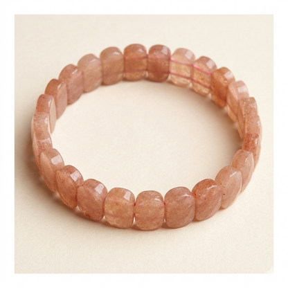 Oval Shape Faceted Crystal Beads bracelet