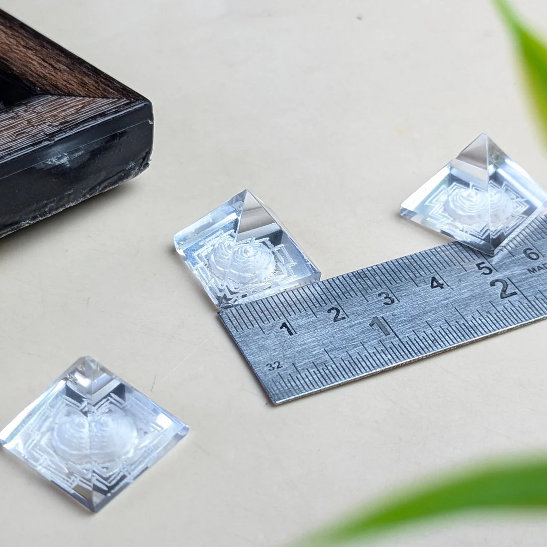 Clear Quartz Shreeyantra Pyramid