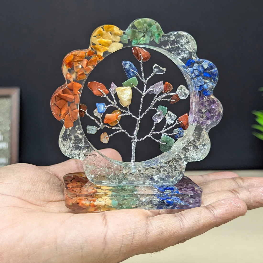 7 Chakra Flower Orgone Tree
