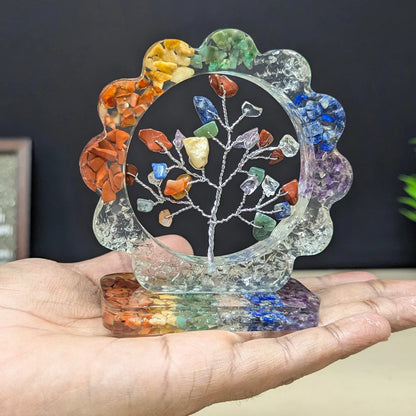 7 Chakra Flower Orgone Tree