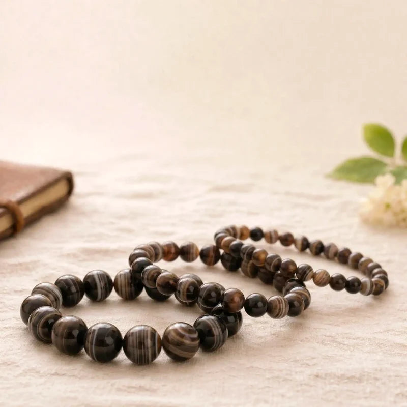 Sulemani Hakik Round Bead Bracelet (Protection from Evil Eye)