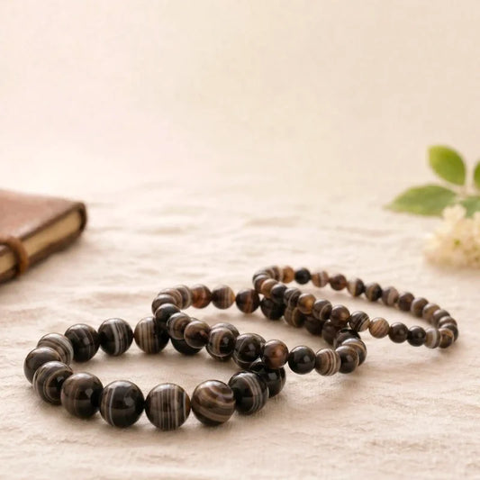 Sulemani Hakik Round Bead Bracelet (Protection from Evil Eye)